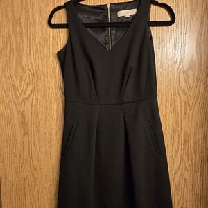 LOFT Black Sleeveless Mini Dress